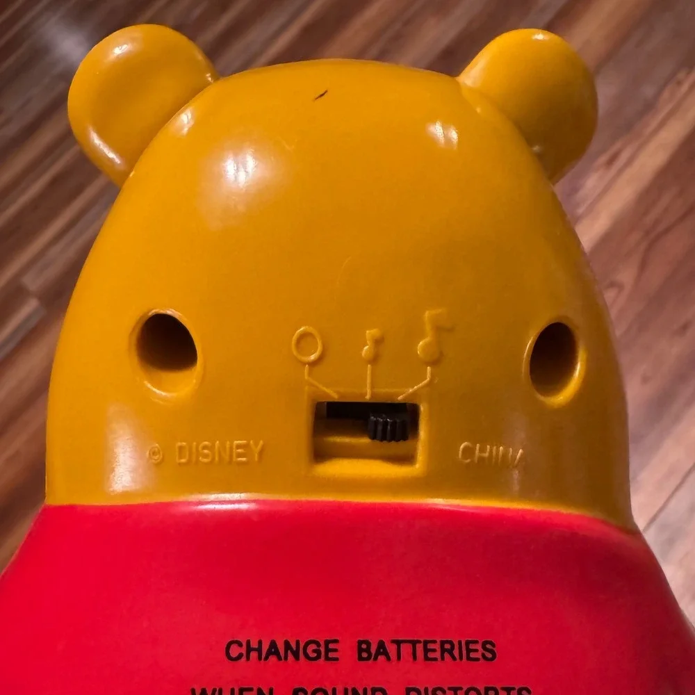 Vintage 1994 Disney Winnie the Pooh Popping Surprise Piglet Stacker Musical Toy